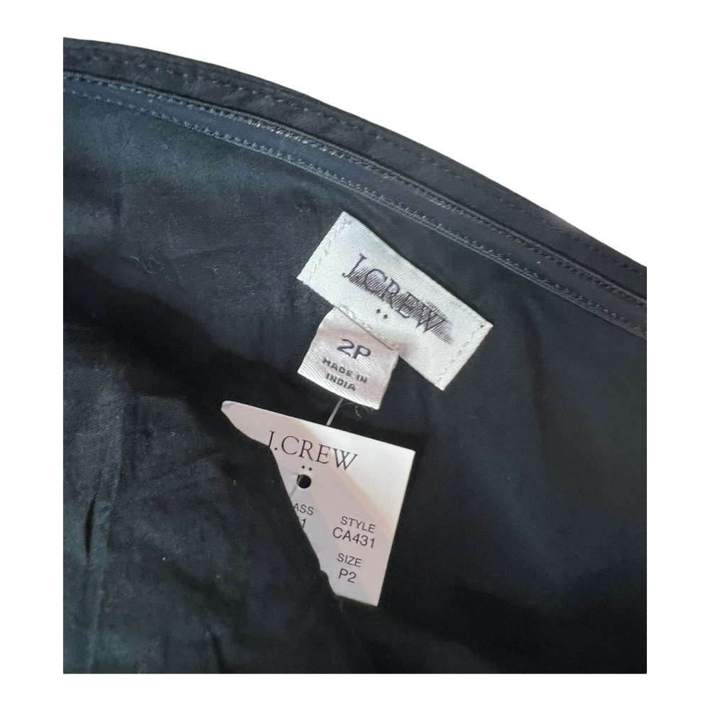 J Crew One Shoulder Cotton Tie Waist Poplin Midi Dress Size 2P & 14 Style CA430 - Picture 5 of 16